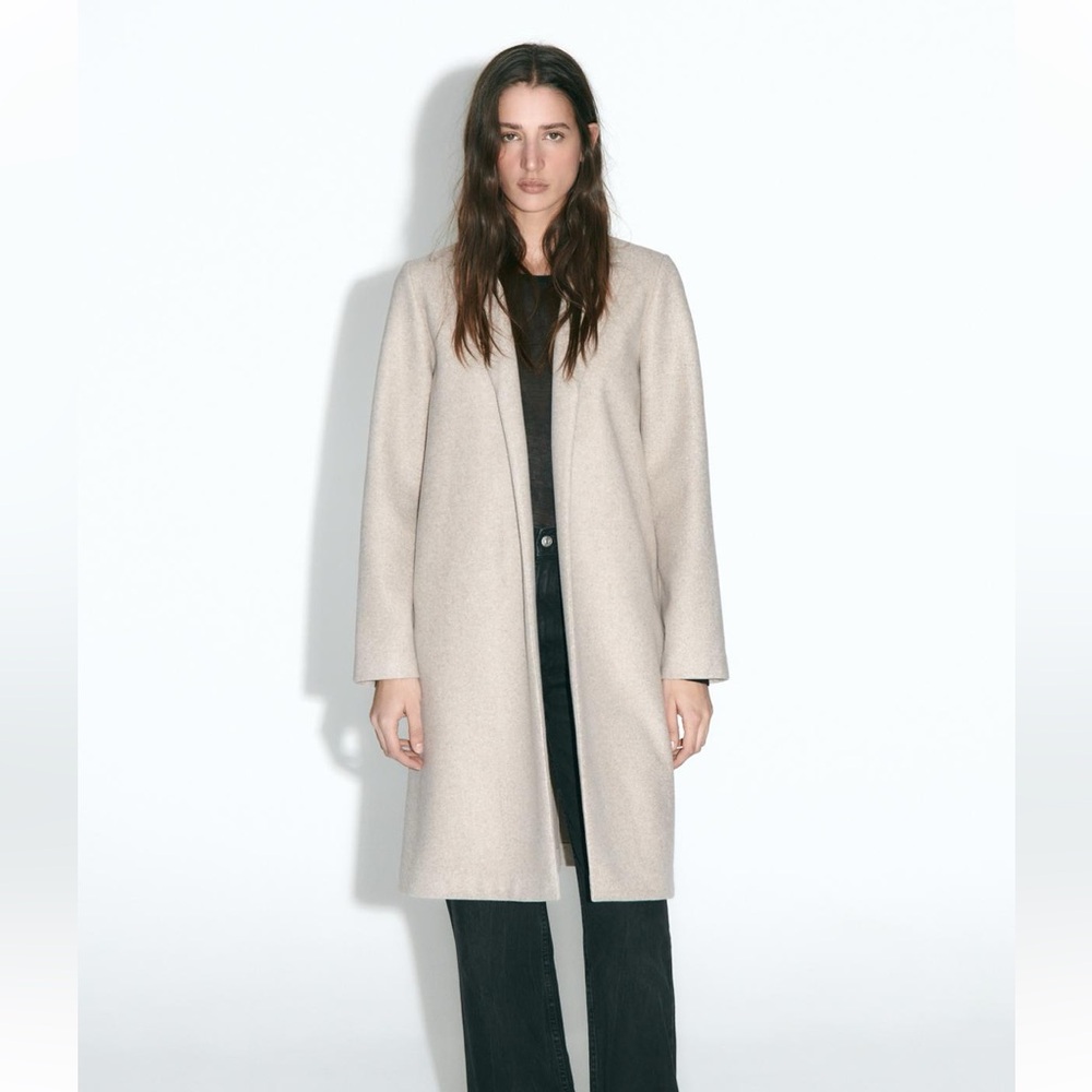 *NWT* Zara Felt Coat size XL